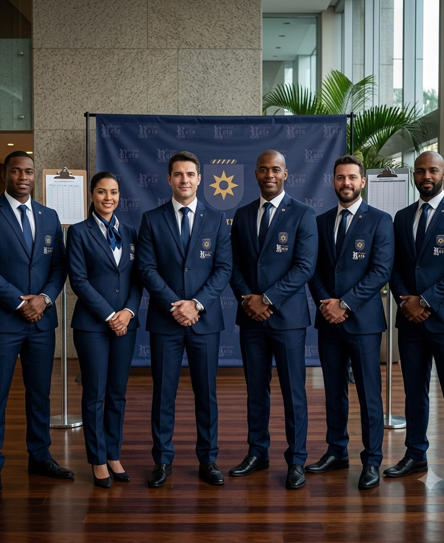 Equipe da Reis Personalité reunida antes do turno